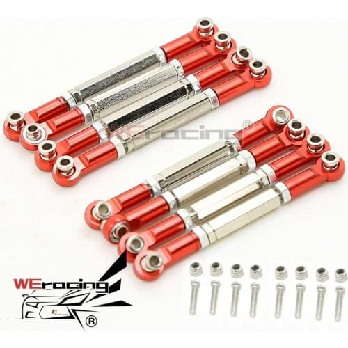 For WPL B1 B-1 B14 B-14 B24 B-24 C14 1/16 RC Car Spare Parts Upgrade Metal Pull Rod Steering Pull Rod Servo Rod Pull Rod