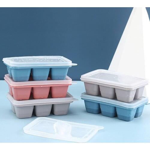 Ice Cream Mold Ice Cube Maker Tray with Lid Magnum Ice Bucket Mould Square Shaped Chocolate Whiskey Cocktail Forms Kitchen Tools