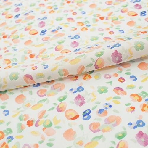 Colorful Stone Printed Cotton Fabric For Dress Tissus Au MÈTre Telas Por Metro Tissu Vestidos Sewing Tela Ткань