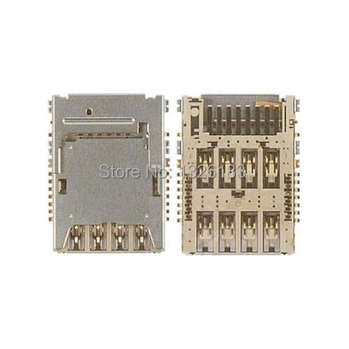 50pcs/lot, Original new SIM Card Reader holder connector socket slot for Samsung Galaxy S5 G900 G900A G900F G900H G900F I9600