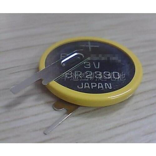 10PCS BR2330 3V button battery (with soldered legs) device motherboard battery