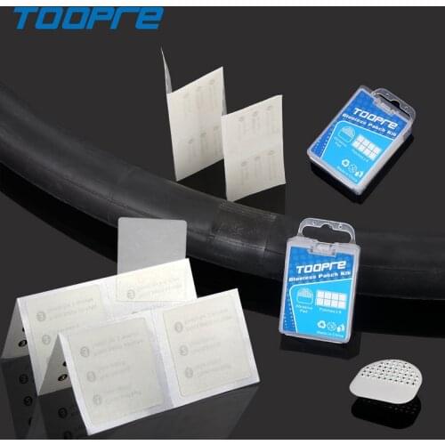 TOOPRE Mountain Bike Transparent Glueless Patch Kit 8g Iamok Rubber Tyre Patches Ultra Light Bicycle Parts