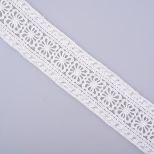 16 meters 6 cm Off White Lace Trimming Ribbon for Costume Home Textiles DIY Crafts Cotton Sewing Fabric 3 Models