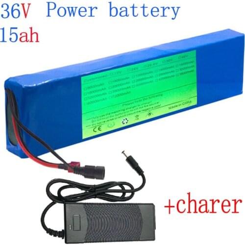 36V 30Ah 18650 Lithium Battery Pack For Electric Bicycle Scooter 10S 3P Fith 15A BMS Suitable For 250W 350W 500W