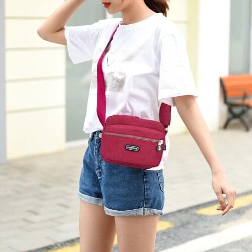 Fashion Women Patchwork Shoulder Messenger Crossbody Bag Casual Ladies Multi Layers Small Purse Phone Bag Handbags