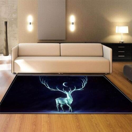 Nordic 3D Animal Printed Area Rug Soft Flannel Anti-slip Tea Table Mats Bedroom Bedside Kids Room Living Room Carpets