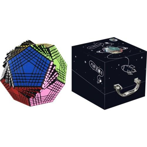 New Arrival Shengshou Petaminx Stickered Magic Cube Puzzles Black 9x9 Dodecahedron Cubo Magico Educational Toy Gift For Children