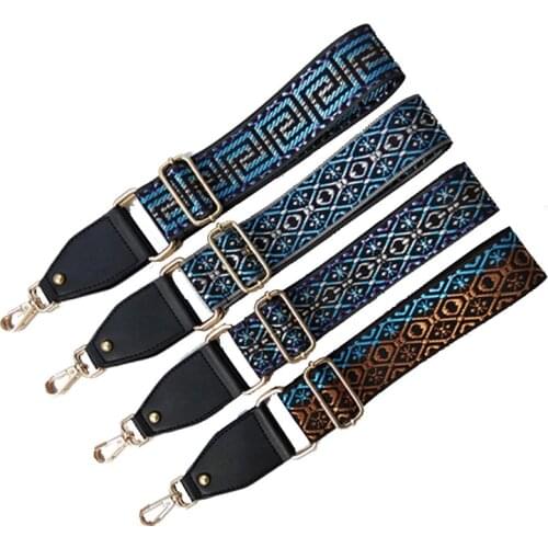 New Fashion Luxury Wide Shoulder Strap Ladies Bag Replacement Adjustable Strap Accessory Fashion Ethnic Long Shoulder Strap Obag