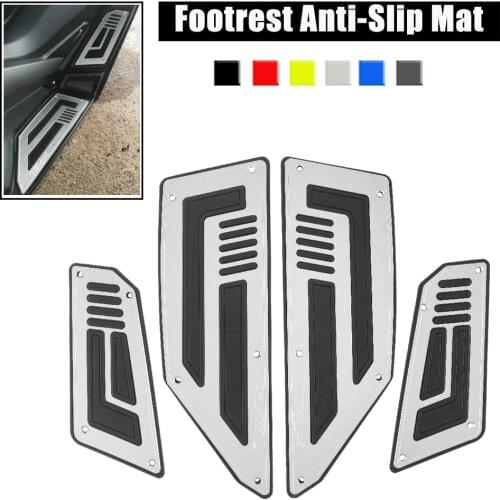 Motorcycle Footboard Steps Motorbike Front and Rear Footrest Anti-Slip Mat Pedals Pegs For Yamaha TMAX 530 T-MAX 530 2012-2016