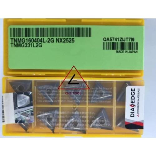 TNMG 160404 L-2G NX2525 10pcs original Mitsubishi turning insert DIAEDGE