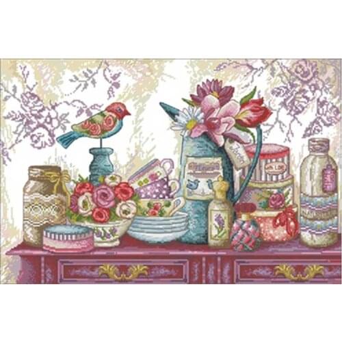 Chic retro decoration patterns Counted Cross Stitch 11CT 14CT 18CT DIY Chinese Cross Stitch Kits Embroidery Needlework Sets