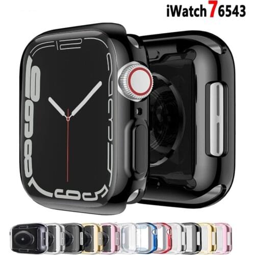 Cover Case For Apple Watch band 44mm/40mm/42mm/38mm iwatch screen protector Accessories silicone bumper apple watch 6 se 5 4 3 2