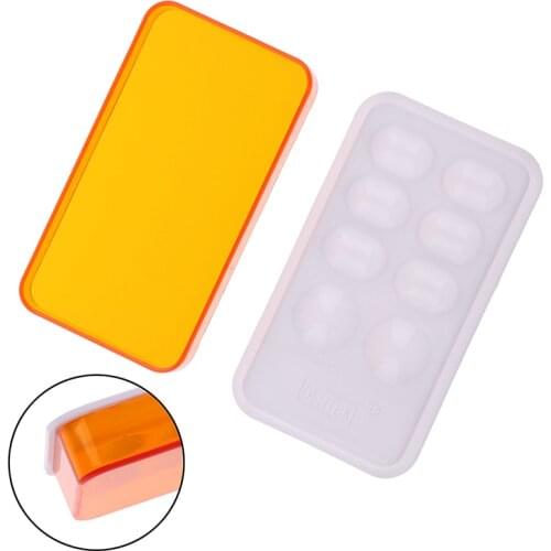 1pc Dental Lab Equipment Resin Mixing Watering Moisturizing Plate With Cover 8 Slot Palette
