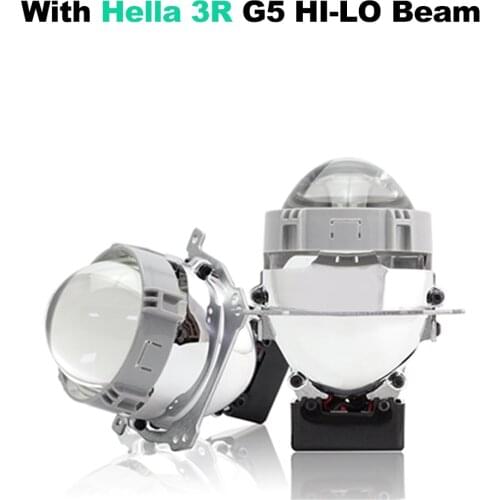 New Freeshipping Bedehon Mini Bi-LED Projector Lens Light 12V 6000K Retrofit Biled Bi LED Projector 2 pcs