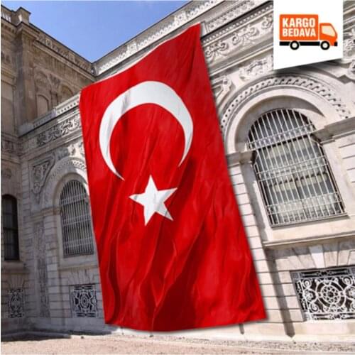 Turkish Flag 300x450 Cm Raschel Fabric