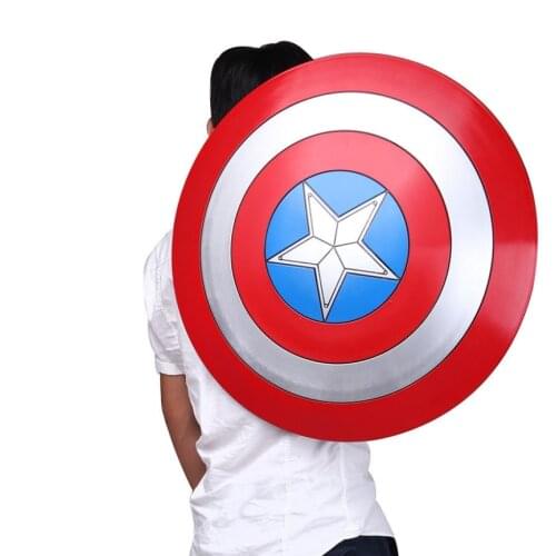 [VIP] Cosplay 57cm 1:1 Super hero Captain USA Shield model CA Plastic Shield Movie Costume party Kids child Halloween Gift toy