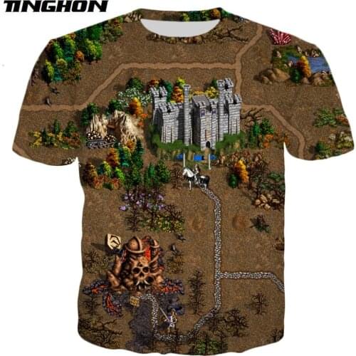 XS-7XL New Fashion summer T shirt game Heroes of Might & Magic Print tshirt Unisex Casual Tee shirts Drop shipping 05