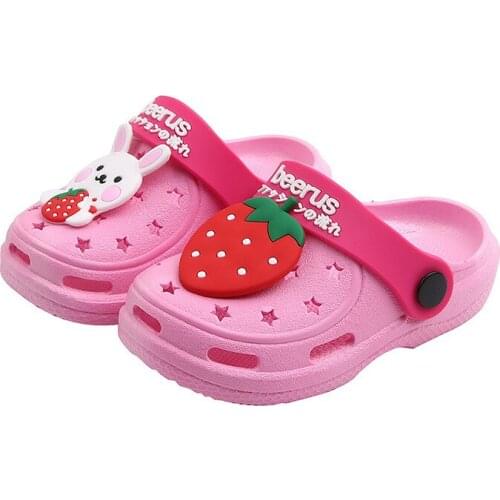 2020 New Fashion Children Garden Shoes Summer Soft Sole Lightweight Toddler Baby Dual-use Slippers Girls And Boys Cartoon Sandal