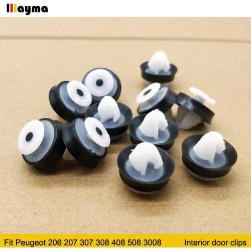 500pcs Car Interior Trim Door Panel Card Pillar Clips Auto Bumper Fastener Retainer Push Clips For Peugeot 206 207 307 308 408