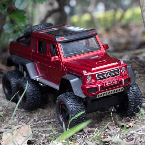 1:22 Big Ben G63 6X6 shock absorber SUV sound-light car model childrens toy car boys like Christmas gift texture invincible
