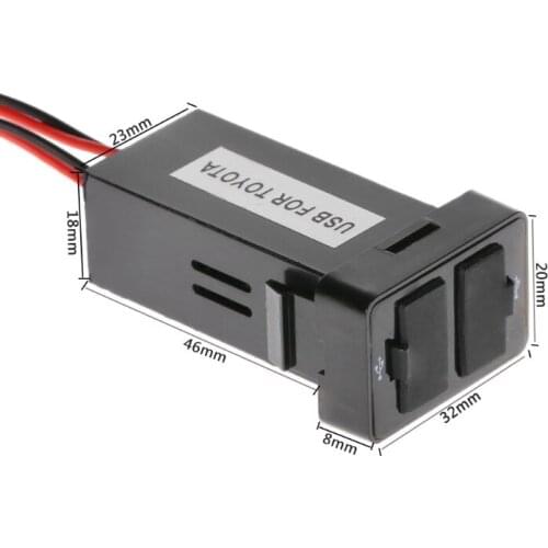 12V 4.2A Dual USB 2 Port Car Charger Socket Lighter Adapter for toyota Corolla