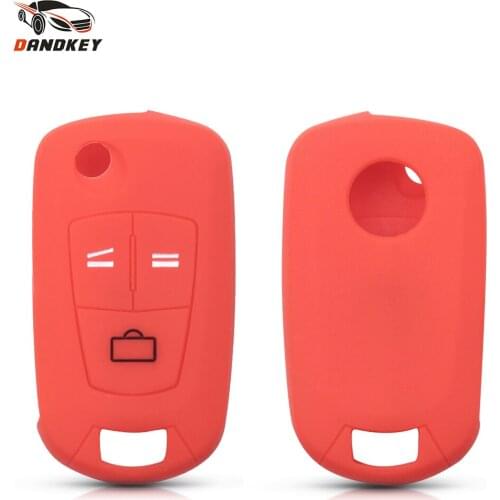 Dandkey Silicone Car Key Case For Opel Astra H Corsa D Vectra C Zafira Styling Corsa Vectra Tigra Signum Combo Meriva 2005-2009