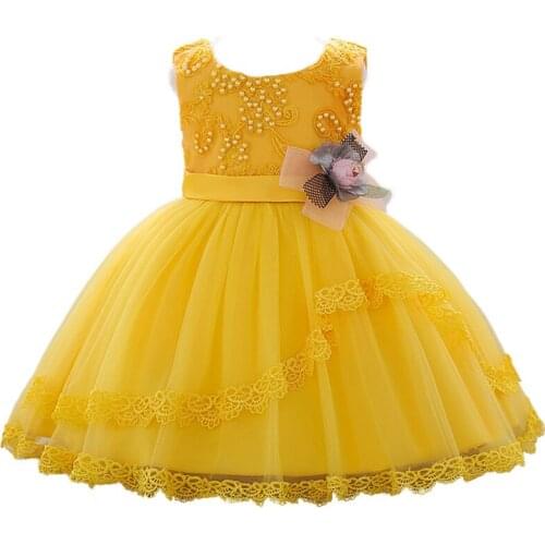 Infant Baby Girls 1st Birthday Dress For 1 2 year Toddler Girl Wedding Party Princess Dresses Kids Christening Vestidos Clothes