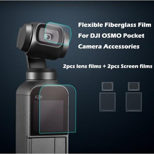 DJI OSMO Pocket Screen Film Handheld Camera Stabilizer Screen Film Lens Protective Film for 4K Gimbal Camera Len Accessories