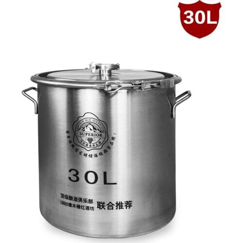 30L Stainless Steel Brew Tun Fermenter Wine Kettles Fermentation Vat