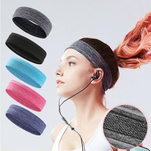Hair Ribbon Headband Sweat Band Hood Headwear For Womens Fitness Breathable And Antiskid Soft Comfort Outdoor Sports Sweatband