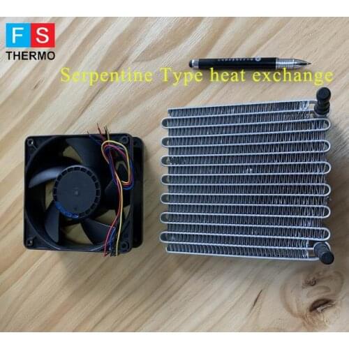 Micro conderser heat exchanger for mini refrigeration system portable air conditioner