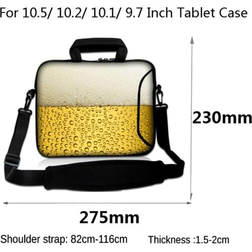 Computer Accessories Waterproof Neoprene 10.2" 9.7" 10.5" 10" 10.1 Laptop Sleeve Bag Portable Cover Case Funda Messenger Handbag