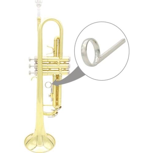 95mm Nickel Plated Metal Trumpet 3rd Valve Slide Finger Pull Ring For Professional Trumpet Cornet Replacement Accessories
