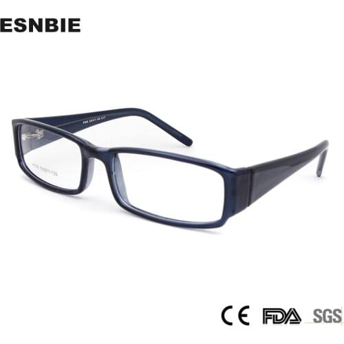 ESNBIE Acetate Optical Glasses Frame for Women Full Rim Womens Eye Frames Men Rectangle Eyeglasses Demo Lens