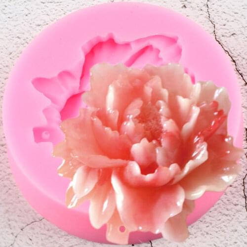 Peony Flower Silicone Molds Fondant Cake Decorating Tools DIY Baking Candy Chocolate Gumpaste Mould 3D Craft Soap Resin Moulds