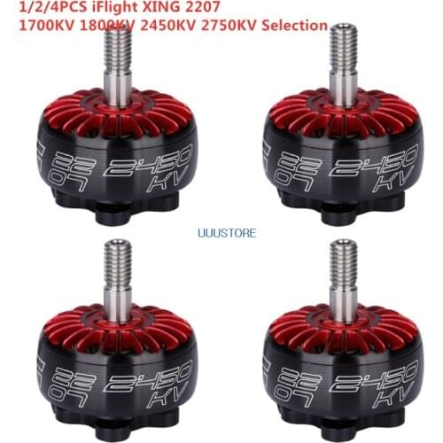 1/2/4 PCS iFlight XING 2207 X2207 1800KV 1900KV 2450KV 2750KV 2-6S Brushless Motor for RC FPV Racing Drone Quadcopter Frame