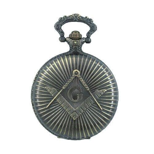 Freemasonry Masonic Antique Quartz Pocket Watch Alloy Jewelry Masonic Pocket Watch For Men SJW001-1
