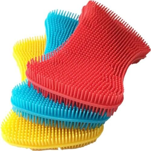 MONGKA Silicone Sponge Dish Washing Kitchen Scrubber, Magic Dishes Multipurpose Sponges Cleaning, Smart Kitchen Gadgets Brush
