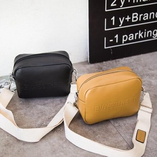 2021 Brand Designer Leather Women bag Ladies Shoulder Messenger Bags Handbag Letter Flap Simple Fashion Females Crossbody Bag