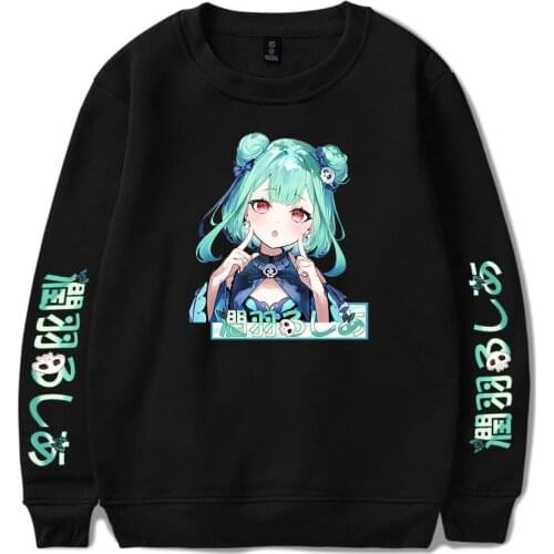 HOLOLIVE VTuber Uruha Rushia Print Loose Tops Sweater Series Women/Men Clothe Turtlenecks Sweet Youthful Kawaii Sweatshirt