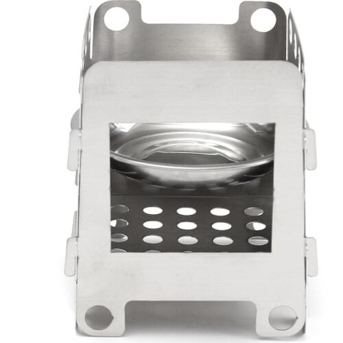 Outdoor Camping Wood Stove Picnic BBQ Cooking Furnace Wind Shield with Plate Cookware Utensil Camp Stove Camping Equipment