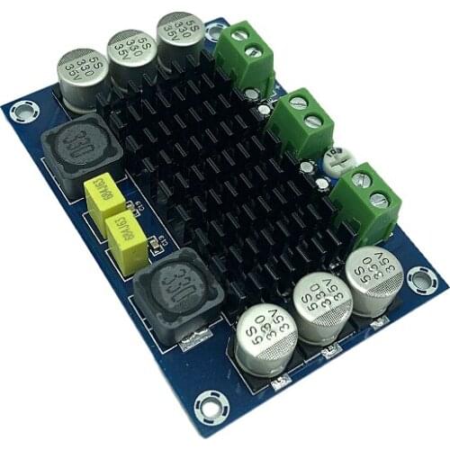 2pcs/lot XH-M542 single channel high power digital audio power amplifier board TPA3116D2 mobile speaker amplifier 24V