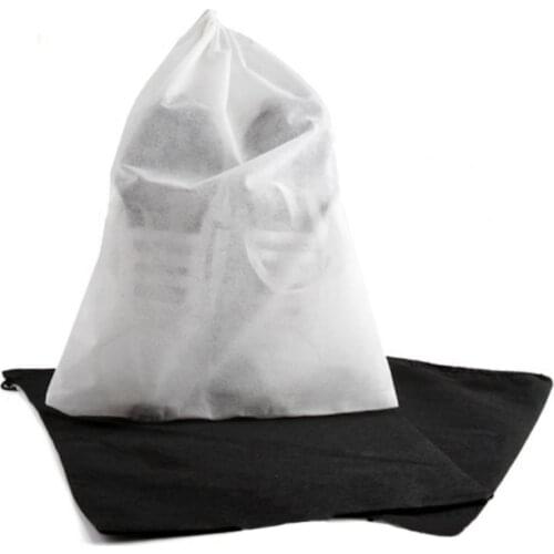 5Pcs Dust-proof Shoes Bag Travel Portable Shoe Storage Bag Non-woven Fabrics Drawstring Shoe Pouch For Travel Shoes Organizer