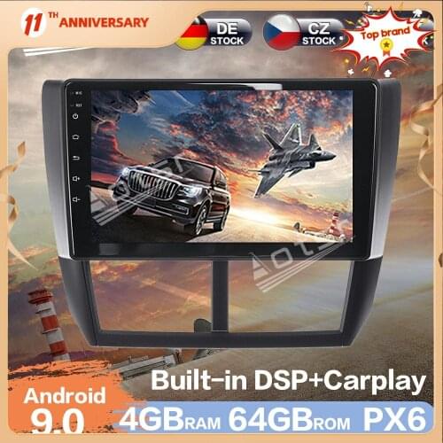 Aotsr Android 9.0 4GB ROM Car Radio GPS Navigation DSP For Subaru Forester 2008-2013 Car Auto Stereo Video Multimedia DVD Player