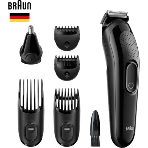 Braun 6 In 1 MenS Shaver Beard Trimmer MGK3020 Ear Nose Shaving Hair Facial Removal Styling Tool Face Head Trimming Kit