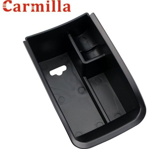 Carmilla Central Storage Pallet Armrest Box Container Glove Box Organizer Tray Case Holder For Peugeot 2008 2013 - 2017