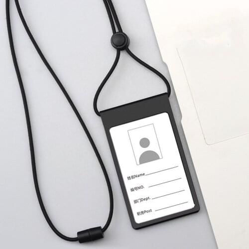 Aluminum Alloy Work Pass ID Card Badge Holder Credit Name ID Badge Case Holder With Nurse Badges Lanyards School Supplies