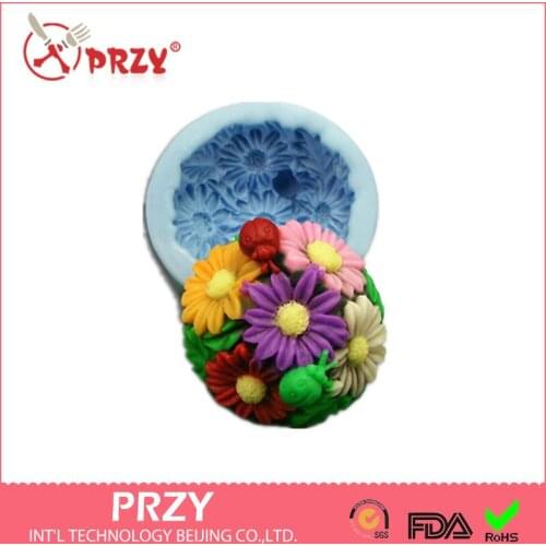 Flower Ball Soap Mold Cake Decoration Mold Handmade Soap Mold Modelling Silicon Aroma Stone Moulds Sell Hot DIY Christmas PRZY