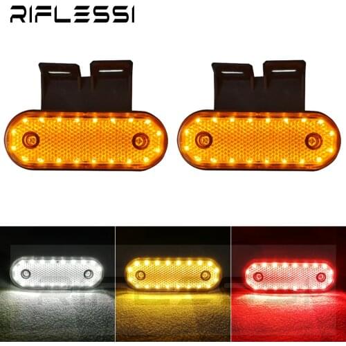 10 x Trailer Lights 24V 20 LED Side Marker Lamps Truck Tractor Clearance Lights Turn Signal Red White Amber Warning Indicator