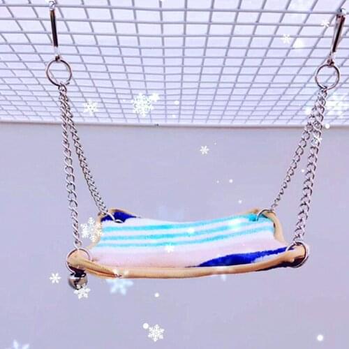 Soft Cotton Hamster Hammock Hanging Bed for Sleeping Small Animal Cage Hammock Squirrel Chinchillas Rat
